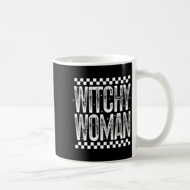 Witchy Woman Soky Mama Retro Halloween Season Quot Coffee Mug (Right)