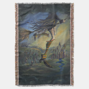 Witchy Woman Throw Blanket