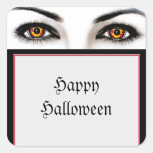 Witchy Woman Wicked Eyes Halloween Stickers
