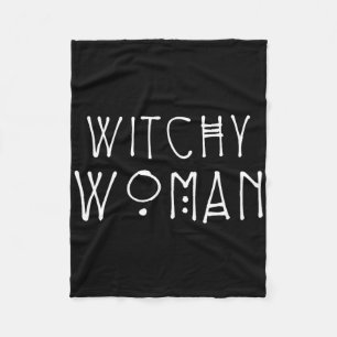 Witchy Woman Witch Wiccan And Pagan Gifts Hallowee Fleece Blanket