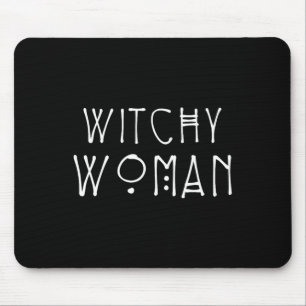 Witchy Woman Witch Wiccan And Pagan Gifts Hallowee Mouse Pad