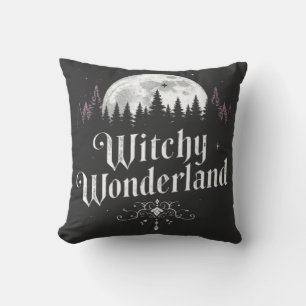 Witchy Wonderland Halloween Cushion