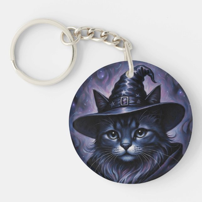 WitchyCat Key Ring (Front)