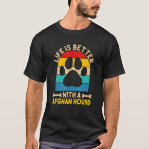 with a afghan hound T-Shirt