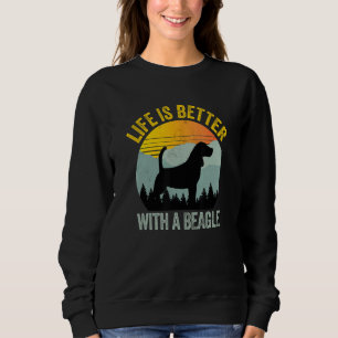 With A Beagle Summer Sky Dog Sweatshirt