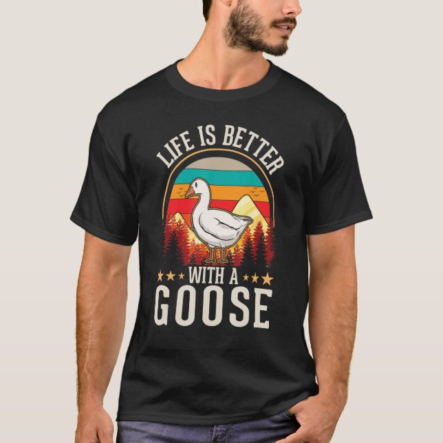   with a Goose Goose Farmer Geese T-Shirt (Front)