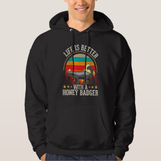 with a Honey Badger Hoodie