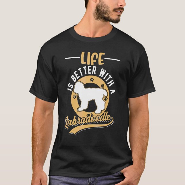 With A Labradoodle T-Shirt (Front)