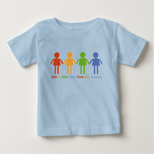 With A Little Help From My Friends Baby T-Shirt