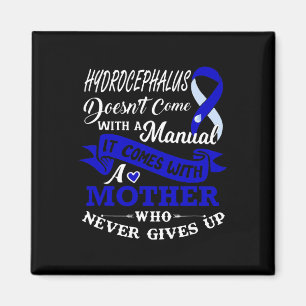 With A Mother Who Never Gives Up Ribbon Magnet