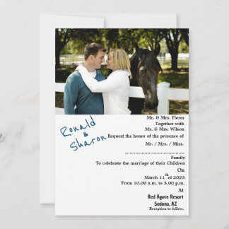 With a Photo  Invitation