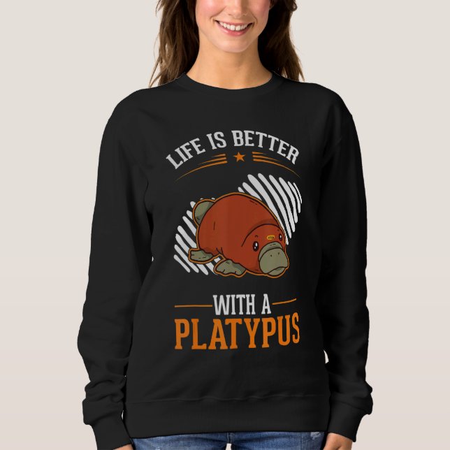 with a Platypus Sweatshirt (Front)