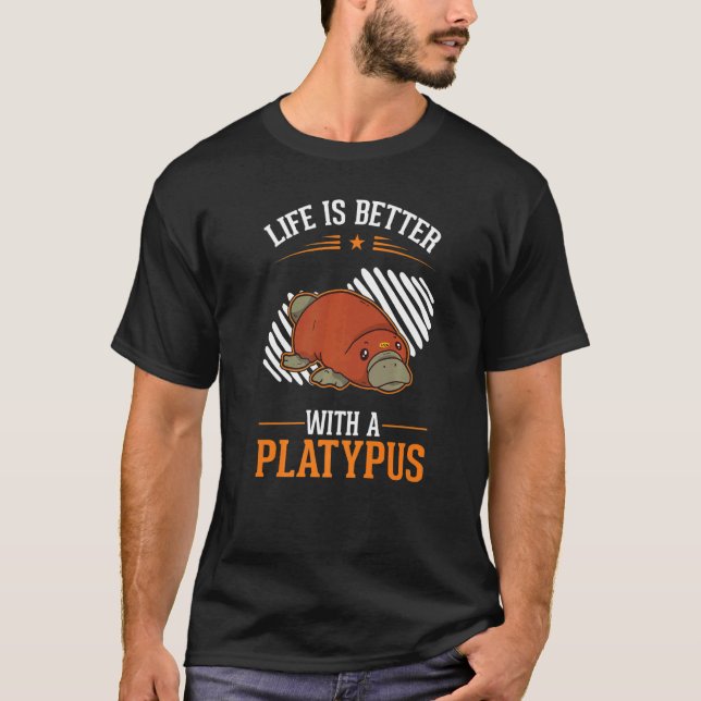with a Platypus T-Shirt (Front)