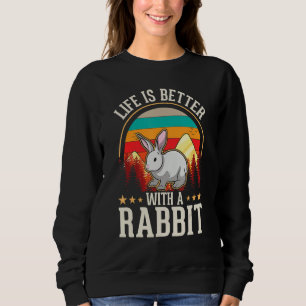 with a Rabbit Sweatshirt