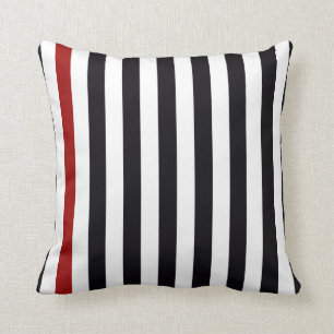 With A Red Stripe Cushion