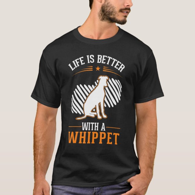 with a Whippet T-Shirt (Front)