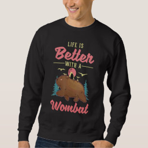 with a Wombat Sweatshirt