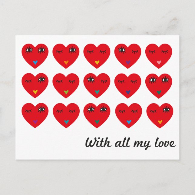 With all my love 02 postcard (Front)