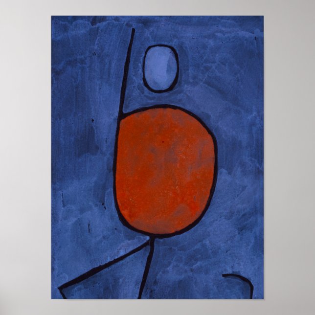 With an Umbrella, 1939 by Paul Klee Poster (Front)