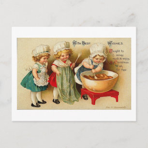 With Best Wishes Children Baking Card