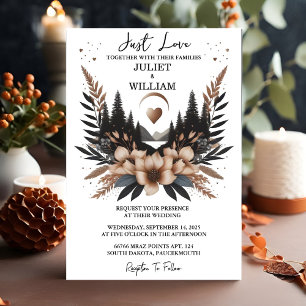 With Casual Heart Nothing Fancy Just Love Wedding Invitation