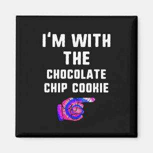 With Chocolate Chip Cookie Tie Dye Halloween Gift Magnet