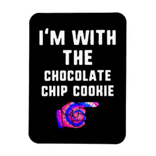 With Chocolate Chip Cookie Tie Dye Halloween Gift Magnet