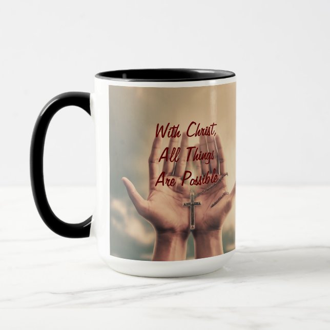 With Christ , Coffee Mug (Left)