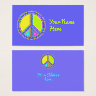 With Colours Filled PEACE Sign 1