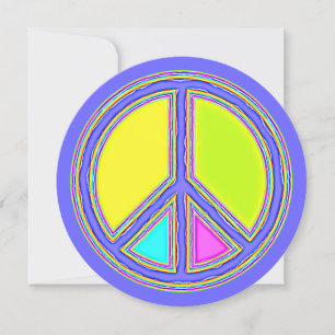 With Colours Filled PEACE Sign 1