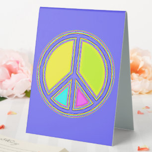 With Colours Filled PEACE Sign 1