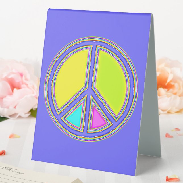 With Colours Filled PEACE Sign 1 (In SItu (Wedding))
