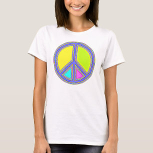 With Colours Filled PEACE Sign 1 T-Shirt