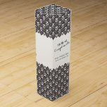 With Compliments promotional corporate wine box<br><div class="desc">Thank customers or clients with this simple mono graphic with corporate complimentary promotional box. . Bold graphic chevron and dot bold graphic style ideal for wine lovers to fill with your choice of wine. Reads with compliments then you can add your company name and website or other details. Graphic pattern...</div>