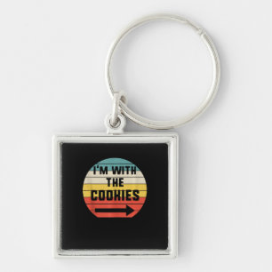 With Cookies Halloween Matching Couple Gift Key Ring