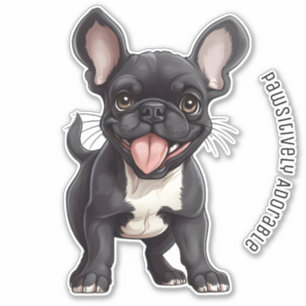 🐶With custom text, Frenchie puppy