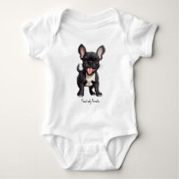 🐶With custom text, Frenchie puppy