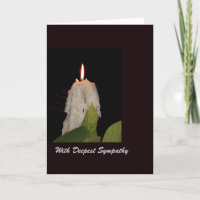 With Deepest Sympathy , Burning Candle