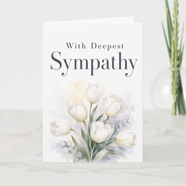With Deepest Sympathy Card (Front)
