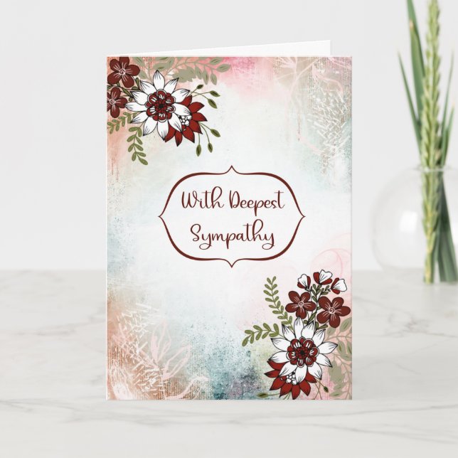 With Deepest Sympathy Card (Front)