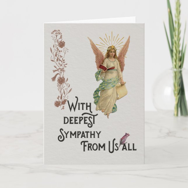 With deepest sympathy card (Front)