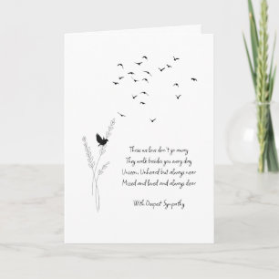 With Deepest Sympathy Card - Bereavement Card
