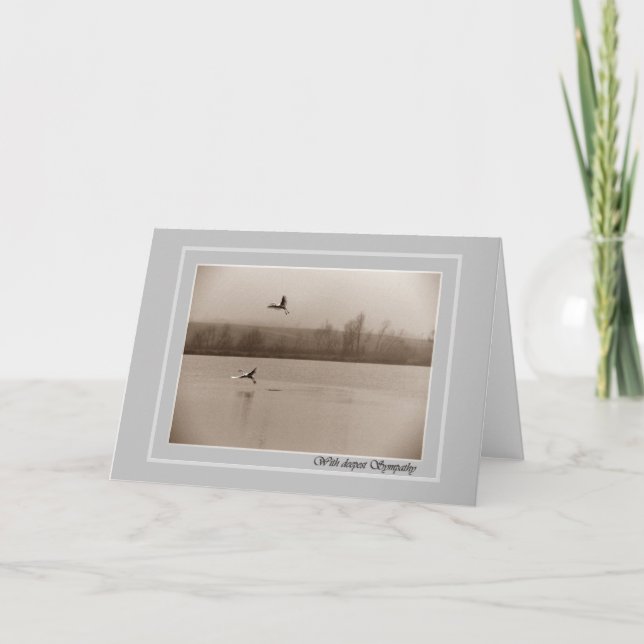 With deepest Sympathy - concolence card (Front)