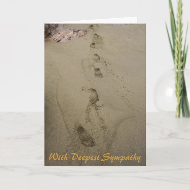 With Deepest Sympathy Condolences Card (Front)