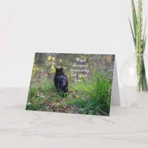 With deepest sympathy - Domestic animal Card