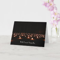 With Deepest Sympathy, Dramatic Field of Candles