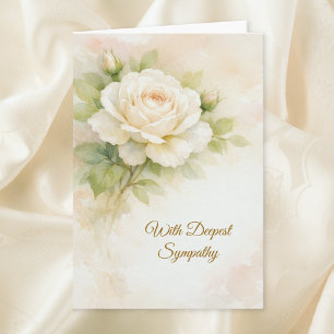 With Deepest Sympathy Faith Condolence Card