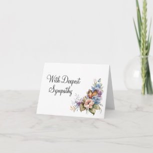 With Deepest Sympathy Folded Greeting Card