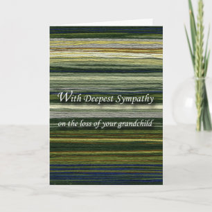 With Deepest Sympathy, Loss of Grandchild, Threads Card
