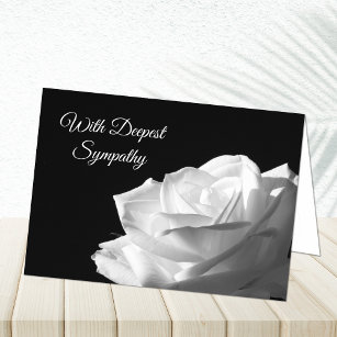 With Deepest Sympathy Rose Card